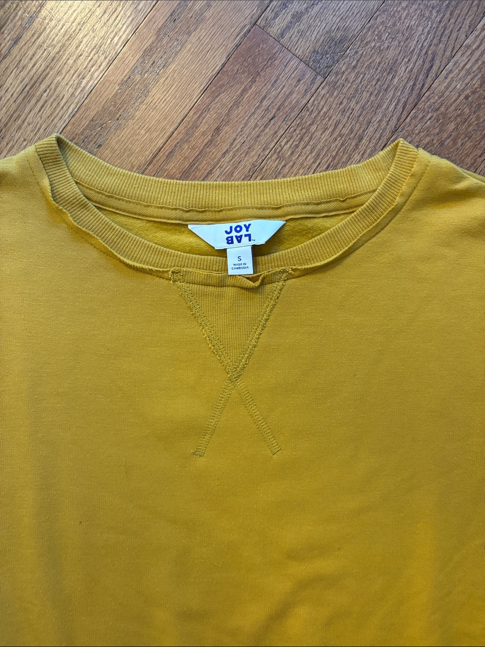 Women’s Joy Lab Mustard Sweatshirt - Picture 2 of 5
